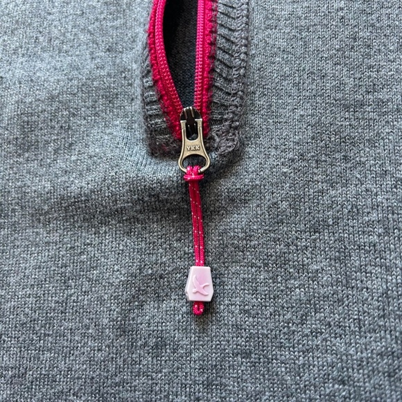 Eddie Bauer Quarter Zip Grey Lightweight Top - Picture 12 of 13